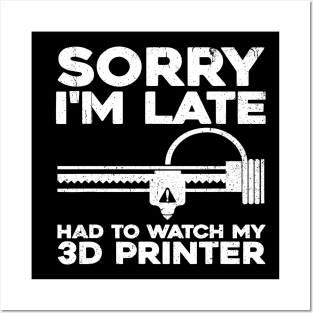 Funny 3D Printer Design For Men Women 3D Printing Printer Posters and Art